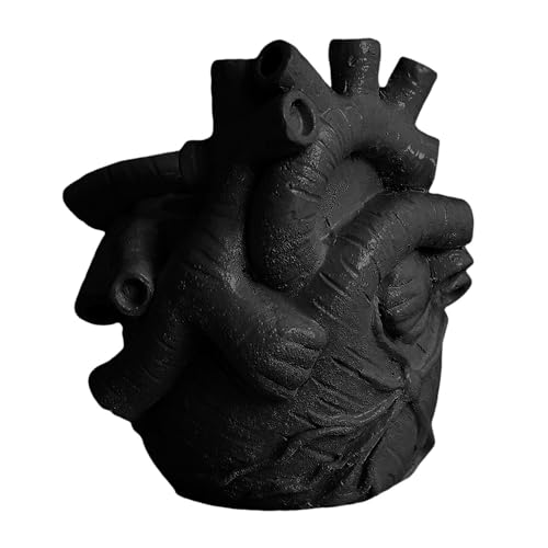 Fukamou Herz Vase Anatomisches Blumentopf, Vasenharz Dekorative Blumevase, Anatomische Herzstatue Pflanzer Dekorativ Für Mittelstücke Tabellenschmuck en Fukamou Herz Vase Anatomisches Blumentopf, Vasenharz Dekorative Blumevase, Anatomische Herzstatue Pflanzer Dekorativ Für Mittelstücke Tabellenschmuck en von Fukamou