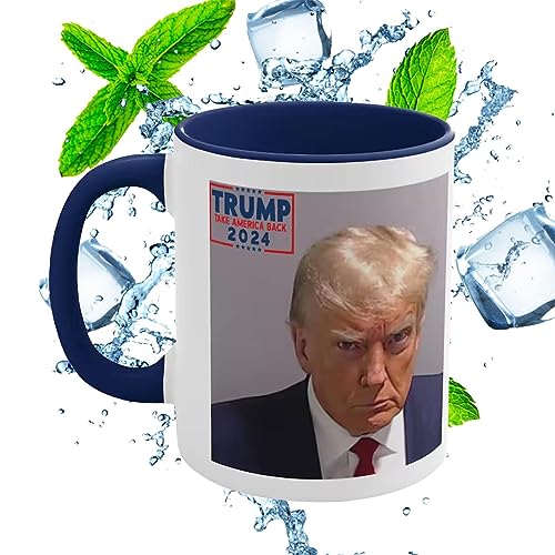 Lustige Trump Tasse Personalisiert Kaffeebecher, Brian Bula Trump Mug Shot Kaffeetasse, Tasse Foto Kaffeetasse Wahl 2024 Kaffeetasse von Fukamou