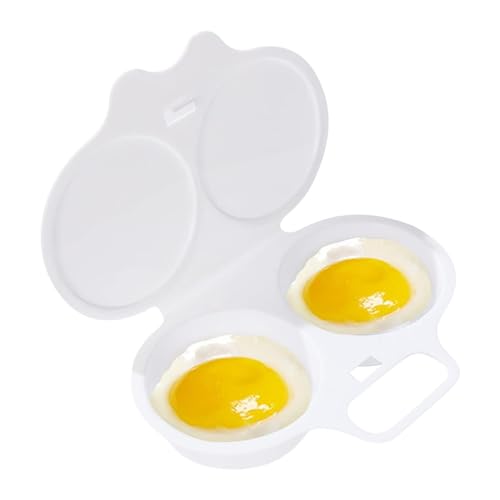 Mikrowellen-Eierkocher - Dampfgarer Für Pochierte Eier | -Eier, Rund, Pochierte Eier, Dampfgarer Mit 2 Eiern Für Das Frühstück Zu Hause Mikrowellen-Eierkocher - Dampfgarer Für Pochierte Eier | -Eier, Rund, Pochierte Eier, Dampfgarer Mit 2 Eiern Für Das Frühstück Zu Hause von Fukamou