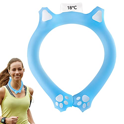 Wiederverwendbar Nackenkühler, Nackenkühlung Eiskragen, Tragbarer Kühlende Nackenwickel, Neck Cooling Tube Ring Für Laufen, Radfahren, Klettern, Wandern von Fukamou