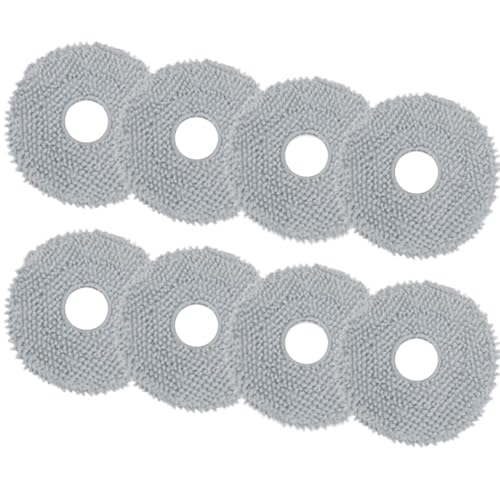 8 Stück Ersatz Wischtücher für Roborock Saros 10R/Q Revo/Qrevo MaxV/Qrevo Master/Qrevo Slim/Qrevo Pro/Qrevo S/Qrevo Curve/Qrevo S5V Roboter Staubsauger, Reinigungspads Wischmop Wischpads von Fukmory