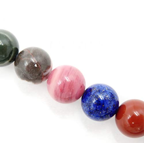 Fukugems Naturstein perlen für schmuckherstellung, verkauft pro Bag 5 Stränge Innen, Mix Stone 8mm von Fukugems