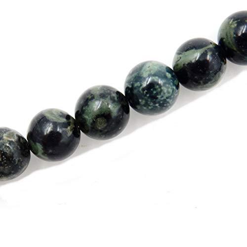 Fukugems Naturstein perlen für schmuckherstellung, verkauft pro Bag 5 Stränge Innen, Green Eyes Jasper 8mm von Fukugems