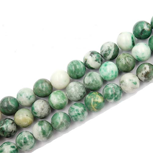 Fukugems Naturstein perlen für schmuckherstellung, verkauft pro Bag 5 Stränge Innen, Green Spot Jasper 6mm von Fukugems