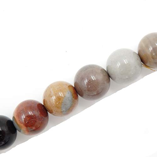 Fukugems Naturstein perlen für schmuckherstellung, verkauft pro Bag 5 Stränge Innen, Ocean Jasper 8mm von Fukugems