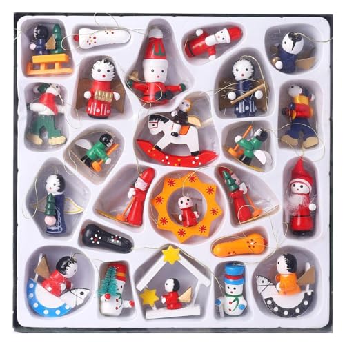 Adventskalender für Weihnachten, Countdown Kalender Weihnachten - Weihnachtsschmuck Dekoration | Countdown-Kalender mit 24-Tage-Weihnachtsanhänger, Kalender Adventskalender für Weihnachten, Countdown Kalender Weihnachten - Weihnachtsschmuck Dekoration | Countdown-Kalender mit 24-Tage-Weihnachtsanhänger, Kalender von Fulenyi
