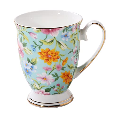 Fulenyi Becher aus Bone China Porzellan Tasse, Mehrfarbig, 300 ml von Fulenyi