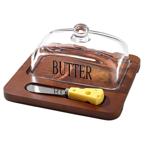 Butterdose aus Glas, Butterdose mit Deckel, Butterschale, Butterschale, Kuppel, Zitronenkuppel, Butterschale, Teller mit Deckel für Butterdose aus Glas, Butterdose mit Deckel, Butterschale, Butterschale, Kuppel, Zitronenkuppel, Butterschale, Teller mit Deckel für von Fulenyi