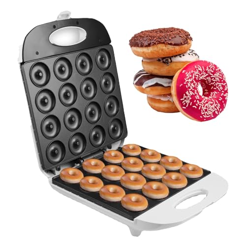Donut-Maschine für das Frühstück, Donut-Maschine für zu Hause, Antihaft-Donut-Maschine mit doppelseitiger Heizung, hocheffizientes Donut-Maschine, Gerät von Fulenyi
