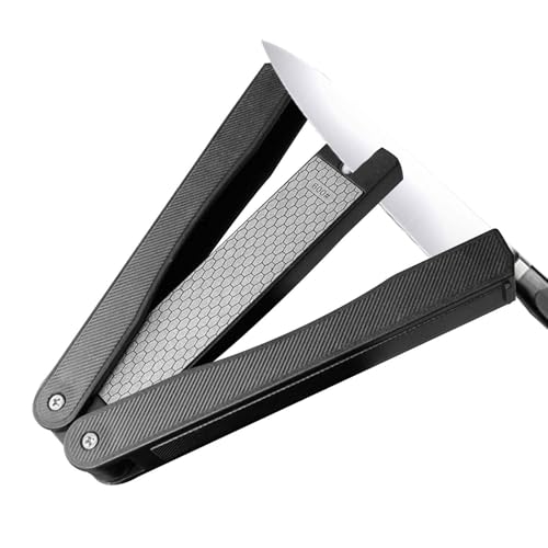 Doppelseitiger Diafold-Spitzer,Doppelseitige Diamantfeile Körnung 400/600 - -Grit Diamondes-Schleifsteinfeile. Doppelseitiges Schärfen von Fulenyi
