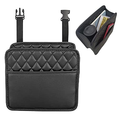 Fulenyi Auto-Organizer auf der Rückseite, tragbarer Organizer für Rücksitz, aus Leder – Organizer und Organizer fürs Auto, hängende Aufbewahrungsbox für Auto Tasche von Fulenyi