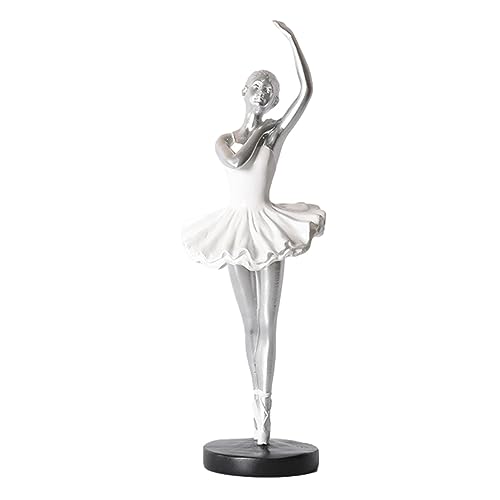 Fulenyi Ballerina Mädchen Figuren, Ballett Tänzerin Statue, Kunstharz Skulptur-Figur, Heimdekoration Schreibtisch Ornament für Ihren Schreibtisch/Bücherregal/Esstisch von Fulenyi