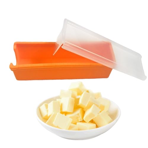 Butterschneider und -schneider, Silikon-Butterschale mit integrierter Schneideklinge, mikrowellengeeignete Butterschale, langlebiger Käseschneider für Butterschneider und -schneider, Silikon-Butterschale mit integrierter Schneideklinge, mikrowellengeeignete Butterschale, langlebiger Käseschneider für von Fulenyi