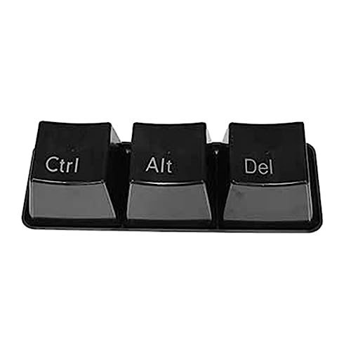 Fulenyi Ctrl Alt Del Cup für Getränke, einfache Keyboard Cups – Essensplatte für Dessert, Obst und mehr, für Reisen, Zuhause, Studentenwohnheime von Fulenyi