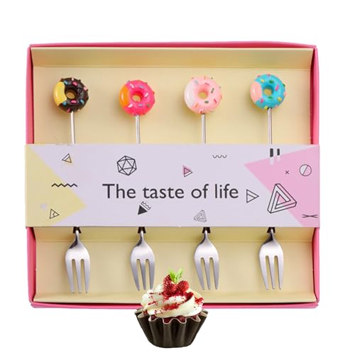 Dessertgabeln, Kuchengabeln, Donut-Teelöffel, Getränkegabeln aus Edelstahl, Donutgabeln für Kuchen, , Salate, Desserts, Dessertgabeln, Kuchengabeln, Donut-Teelöffel, Getränkegabeln aus Edelstahl, Donutgabeln für Kuchen, , Salate, Desserts, von Fulenyi