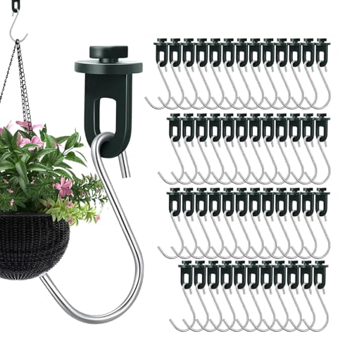 Drehbare Clips für Gewächshaus, Befestigungsclips für Gewächshaus, Haken mit drehbaren Klemmen für den Außenbereich, Schattierungsaufhänger für den Garten, Clips zum Aufhängen, Halterung von Fulenyi