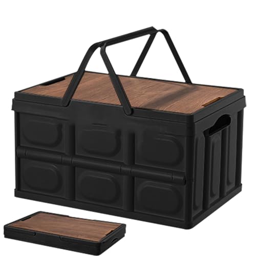 Faltbarer Aufbewahrungskorb, faltbarer Aufbewahrungskorb mit Griffen, Outdoor-Aufbewahrungsbox für Auto, faltbar, für Küche, Bad, Wohnzimmer Faltbarer Aufbewahrungskorb, faltbarer Aufbewahrungskorb mit Griffen, Outdoor-Aufbewahrungsbox für Auto, faltbar, für Küche, Bad, Wohnzimmer von Fulenyi