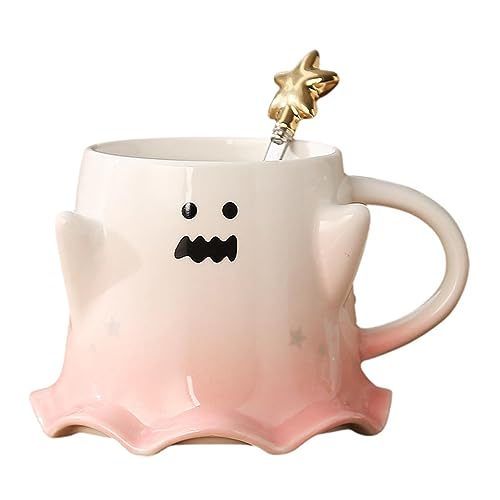Fulenyi Halloween Ghost Mug, 460ml Keramik Geister Kaffeetasse mit Griff von Fulenyi