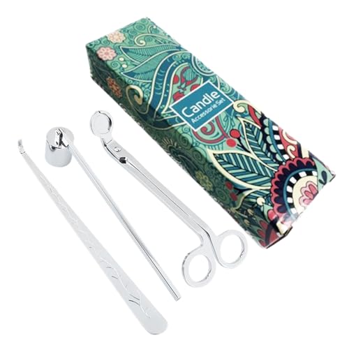 Kerzen-Zubehör-Set, Kerzenpflegeset, Dochtschere aus Edelstahl, Dochtschneider, Kerzenlöscher, Kerzendocht, Kerzendocht, schneiden Sie den Docht zum Brennen durch Kerzen-Zubehör-Set, Kerzenpflegeset, Dochtschere aus Edelstahl, Dochtschneider, Kerzenlöscher, Kerzendocht, Kerzendocht, schneiden Sie den Docht zum Brennen durch von Fulenyi