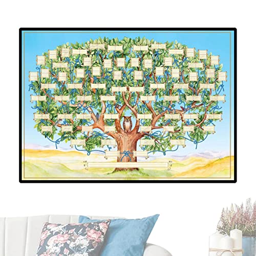 Fulenyi Stammbaumtafeln zum Ausfüllen, Cherish Ancestry Tree Chart, 23 x 35 Zoll, Ancestry Family Tree Chart Family 6 Generation Picture Wall Decor Geschenk für Familienmitglieder von Fulenyi