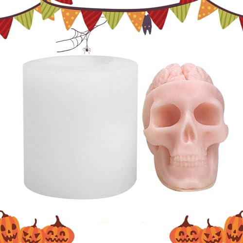 Totenkopf-Epoxidharzformen, Totenkopf-Harzform, Silikonformen für Kerzen, Totenkopfform, Schokoladenform, Dekorationswerkzeuge Totenkopf-Epoxidharzformen, Totenkopf-Harzform, Silikonformen für Kerzen, Totenkopfform, Schokoladenform, Dekorationswerkzeuge von Fulenyi