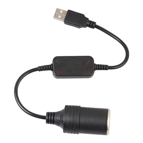 USB-Konverter für Zigarettenanzünder, USB-Konverter für Zigarettenanzünder, Verbindungskabel, USB-Adapter | Verlängerungskabel für Stecker, Konverter 5 V auf 12 V, Adapter von Fulenyi