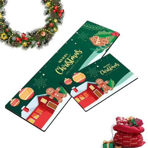 Weihnachts-Fußmatte, Türvorleger, wiederverwendbar, Frohe Weihnachten, Badezimmertürmatte, für Wohnzimmer, Küche, Schlafzimmer von Fulenyi