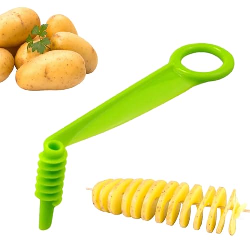 Gurken-Spiralschneider, Kartoffel-Spiralschneider - Kreativer Gemüseschneider, Gemüse-Küchenwerkzeug, manueller Spiralschneider, Küchengerät für Kartoffeln, Karotten, Gurken, Gemüse und von Fulenyi