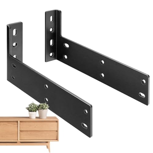 Hochfeste L-Halterungen, L-Regalhalterungen | Hochbelastbare Wandregalhalterungen aus Metall, unsichtbare Mehrzweck-Regalhalterung Hochfeste L-Halterungen, L-Regalhalterungen | Hochbelastbare Wandregalhalterungen aus Metall, unsichtbare Mehrzweck-Regalhalterung von Fulenyi
