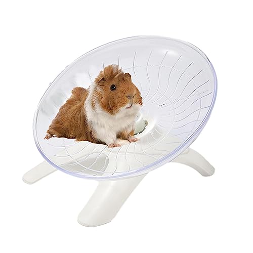 Fulenyi Leise Hamster-Übungsräder | Hamster-Übungsrad | Flying Saucer Rennmaus-Rad, 7-Zoll-Acryl-Laufrad für Hamster, Rennmäuse, Mäuse, Hamster-Zubehör von Fulenyi