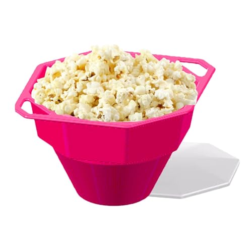 Mikrowellen-Popper mit Griffen, Popcorn-Popper für die Mikrowelle, wiederverwendbarer Popcorn-Popper, aus Silikon, faltbar, für Mikrowelle, Popcornschale von Fulenyi