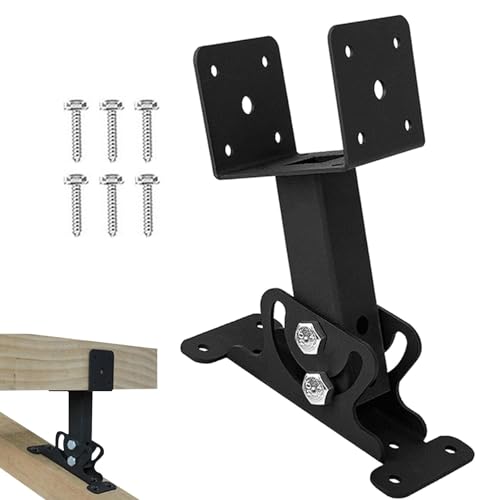 Pergola-Dachhalterungen | robuste, verstellbare Pergola-Dachhalterungs-Set – Metallbalken-Montage-Set mit Schrauben für Holzbalken, Markise, Terrasse von Fulenyi