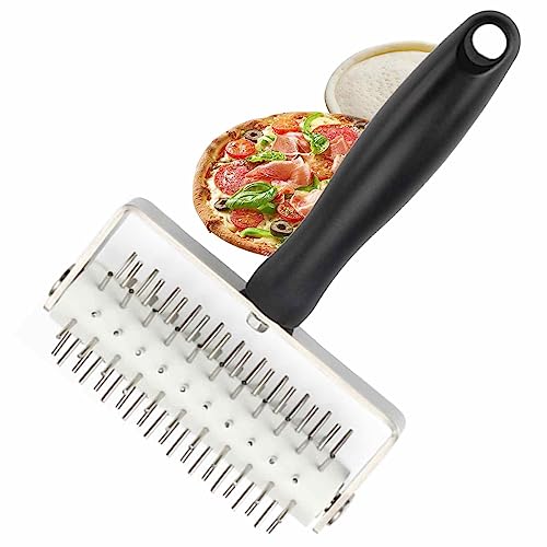 Pizza-Locher | Loch für Nudelmaschine aus Edelstahl – tragbarer Schneider Nadelräder für Torte, Docker Teig und Kuchen von Fulenyi