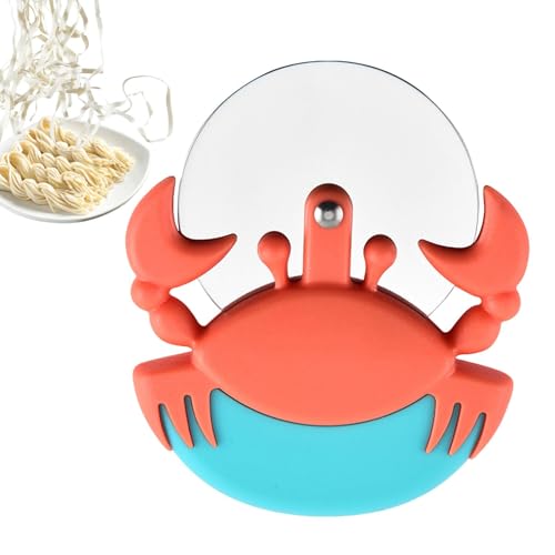 Pizzaschneider, Pizzaschneider, Kreativer Krabben-Pizzaroller, Cartoon-Rad-Design, Küchen-Pizza-Rad zum Backen von Pizza, Kuchen, Gebäck, Brot, Kuchen Pizzaschneider, Pizzaschneider, Kreativer Krabben-Pizzaroller, Cartoon-Rad-Design, Küchen-Pizza-Rad zum Backen von Pizza, Kuchen, Gebäck, Brot, Kuchen von Fulenyi