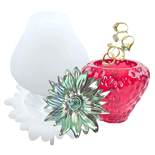 Resin Form mit Deckel - Silikonformen für Erdbeeren Töpfe mit Deckel - Erdbeeren Aufbewahrungsbox Harz Formen Puddingglas Silikonform für Flasche Fulenyi Resin Form mit Deckel - Silikonformen für Erdbeeren Töpfe mit Deckel - Erdbeeren Aufbewahrungsbox Harz Formen Puddingglas Silikonform für Flasche Fulenyi von Fulenyi