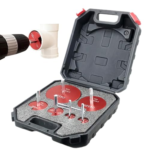 Rohr-Reibahlen-Set, PVC-Rohrreibahlen-Set, PVC-Rohrreibahle, 6-teilig, 6-teiliges Rohr-Reibahle-Werkzeug, 6-teiliges Werkzeug von Fulenyi