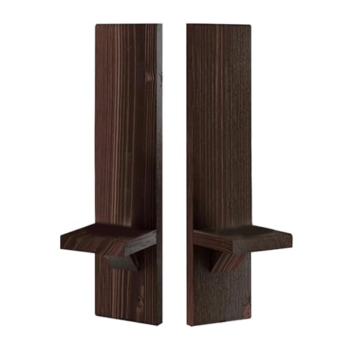 Rustikaler Wandkerzenhalter,Wandkerzenhalter | Stumpenkerzenleuchter aus zur Wandmontage - 2 rustikale Wand-Kerzenleuchter – Bauernhaus-Wand-Kerzenhalter aus für Schlafzimmer, von Fulenyi