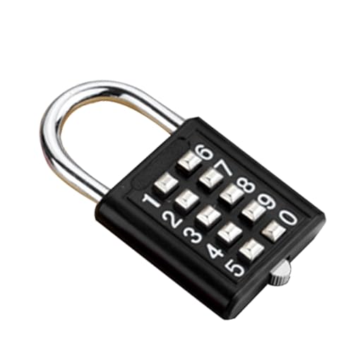 Schulspindschloss – 8/10 Ziffern kleines Schließfachschloss – praktisches Geschenk Kombination Sicherheit Vorhängeschloss Outdoor Digital Code Vorhängeschloss von Fulenyi