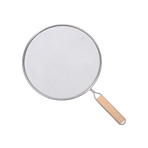 Spritzschutz für Bratpfanne, 21 cm, stoppt fast 100 heiße Ölspritzer, Edelstahl-Fettschutz und Auffangbehälter mit Holzgriff, hält Herd und Pfannen sauber und verhindert Verbrennungen Spritzschutz für Bratpfanne, 21 cm, stoppt fast 100 heiße Ölspritzer, Edelstahl-Fettschutz und Auffangbehälter mit Holzgriff, hält Herd und Pfannen sauber und verhindert Verbrennungen von Fulenyi