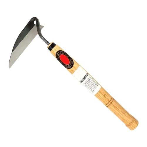 Unkrautstecher für Gartenarbeit, Gartenwerkzeug mit Sichel, Grasschneider, Sensenschneider aus Stahl, langer Griff, Gartensense von Fulenyi