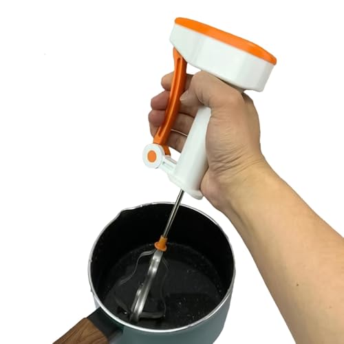 Tool Eierbesen aus Edelstahl, innovativer Handrührer, Eierbesen mit Kurbel, aus Metall, tragbarer Schneebesen aus Edelstahl für Tool Eierbesen aus Edelstahl, innovativer Handrührer, Eierbesen mit Kurbel, aus Metall, tragbarer Schneebesen aus Edelstahl für von Fulenyi