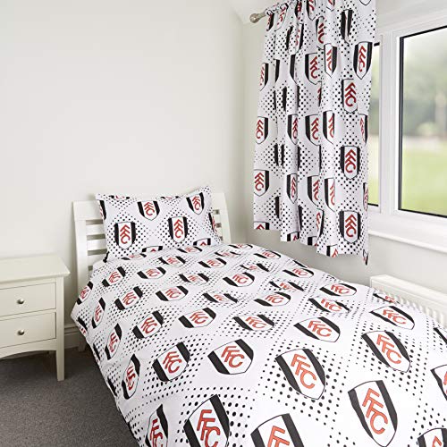 Fulham Football Club Kinder-Bettdecke mit passendem Kissenbezug, offizielles Lizenzprodukt von Fulham F.C.