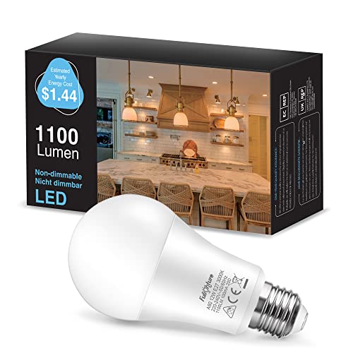 Fulighture E27 LED Lampe, 1100LM 3000K Warmweiß LED Glühbirne A60 Nicht Dimmbar Energiesparlampe 12W Ersetzt 100W LED Birne, 4 Stück von Fulighture