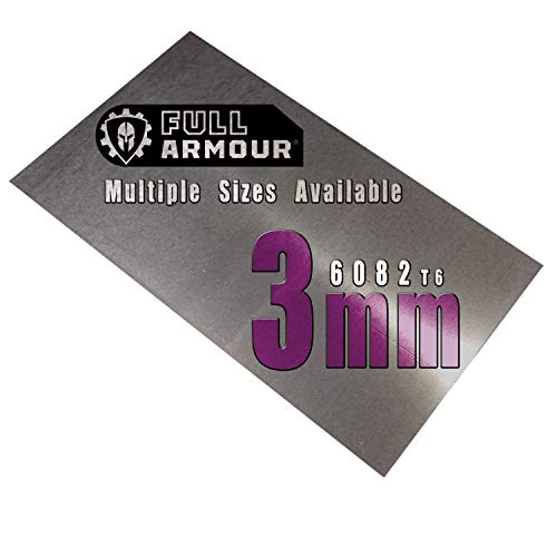 Aluminiumblech 3mm 300 mm x 100 mm (30cm x 10cm) von Full Armour