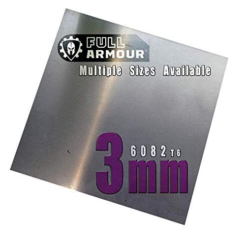 Aluminiumblech 3mm 150 mm x 150 mm (15cm x 15cm) von Full Armour