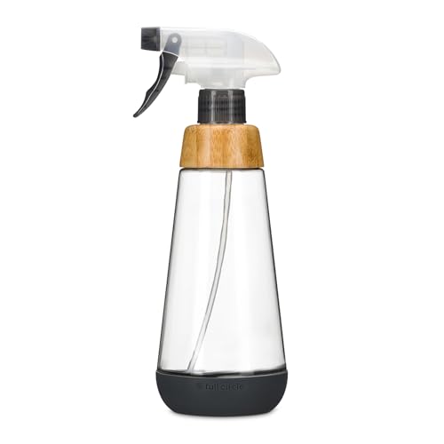 Full Circle Bottle Service Glas-Sprühflasche mit einstellbarem Zerstäuber für Putzmittel oder zur Pflanzenpflege - Wiederverwendbare Spühflasche mit Bambushals und Silikonbasis - 475ml Full Circle Bottle Service Glas-Sprühflasche mit einstellbarem Zerstäuber für Putzmittel oder zur Pflanzenpflege - Wiederverwendbare Spühflasche mit Bambushals und Silikonbasis - 475ml von Full Circle