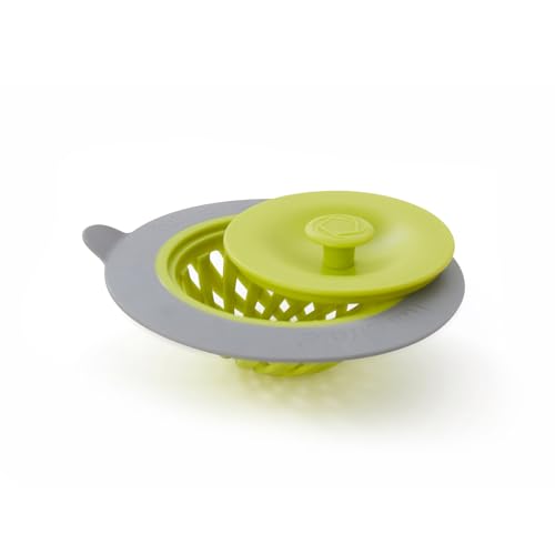 Full Circle Sinksational Abflusssieb mit Stopfen, Plastik, Grün, Sink Strainer with Stopper von Full Circle