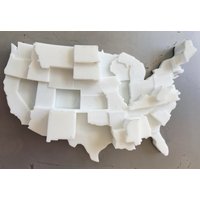 Tierschutz-Daten-Visualisierung | 3D Gedruckte Karte Infografik-Kühlschrank Magnet von FullSizeRender