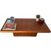 Mid Century Modern Teak Furnier Couchtisch - Dänisch 1960Er Jahre von FullerVintageUK
