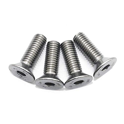 (10 Stück) -M10x20mm ISO 10642 A2 V2A Senkschrauben mit Innensechskant DIN 7991 von Fullerkreg